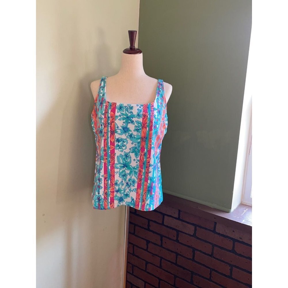 16‎ Lands End Tankini Swim Top J05 87